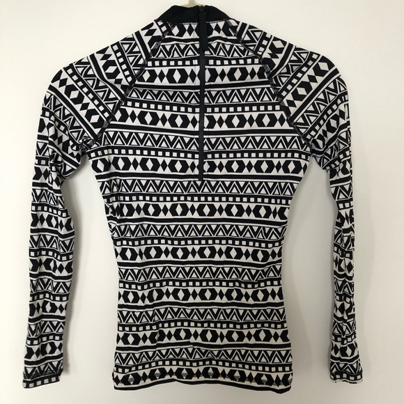 J Crew Geometric Print Rash Guard - Picture 3 of 5